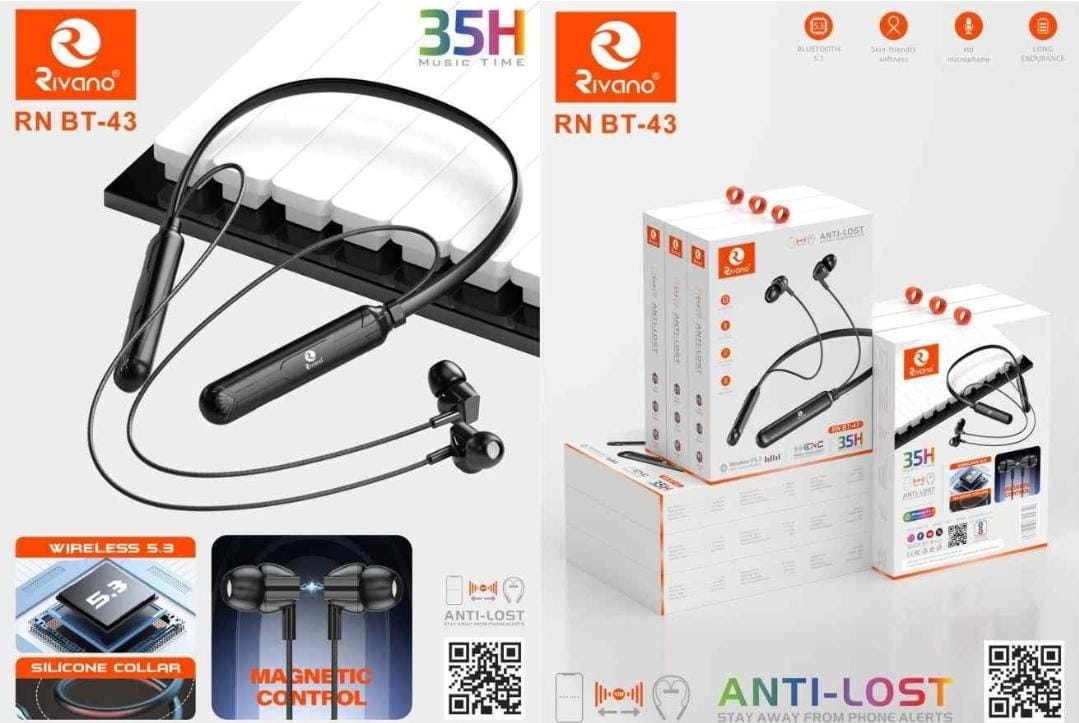 Rivano Bluetooth Neckband BT 43