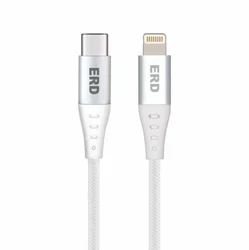 ERD 25W UC 116 USB-C TO Lightning Braided Data Cable